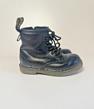 Dr. Doc Martens Toddler Black Combat US 8 Brooklee Air Wair Boots