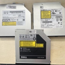 Job Lot 3x Slim Laptop DVD Drives Panasonic UJ890 TEAC DV-28S-D Dell DV-18SA