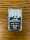 .999 1 Troy ounce Fine Silver 1 Oz Bullion Bar Northwest Territorial Mint