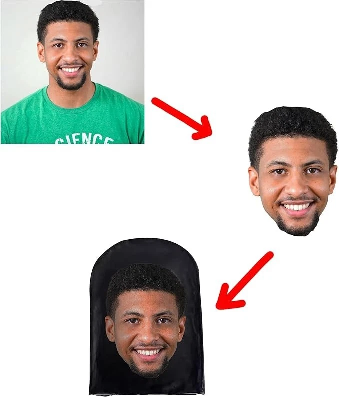 2Pcs3PCS Cosplay Headwear Hiphop Balaclav 3D Printed Mask Elastic Mesh Full Face - Image 2 of 3