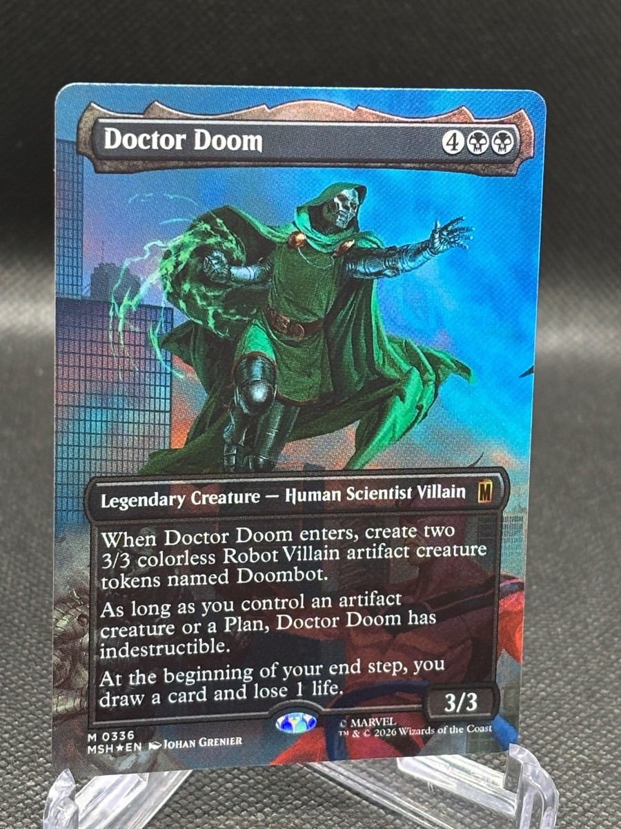 Doctor Doom (Borderless) (336) Foil ~ Marvel Super Heroes ~ MTG