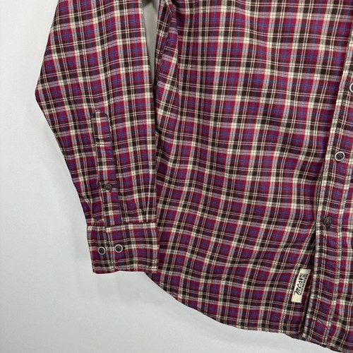 Camicia uomo Marlboro Classics in flanella taglia M a quadri manica lunga con bottoni casual - Foto 7 di 14