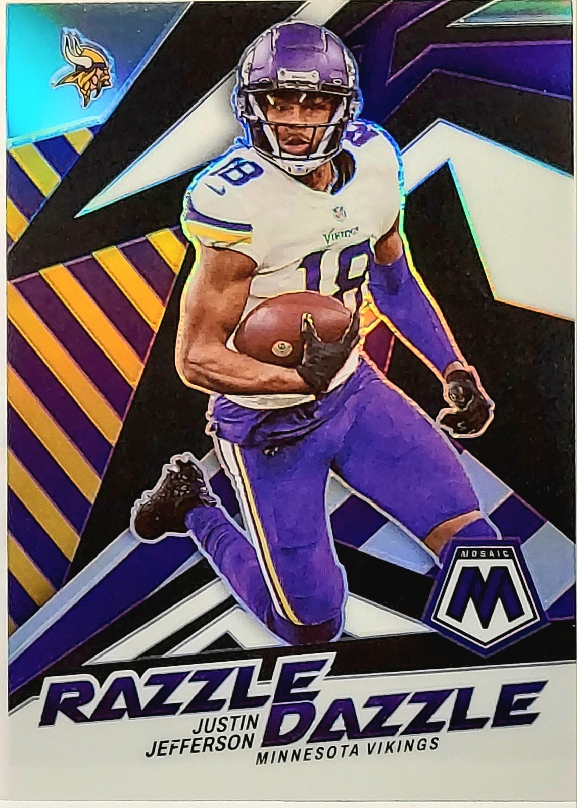 Justin Jefferson 2022 Mosaic #RD-11 Razzle Dazzle /(SSP