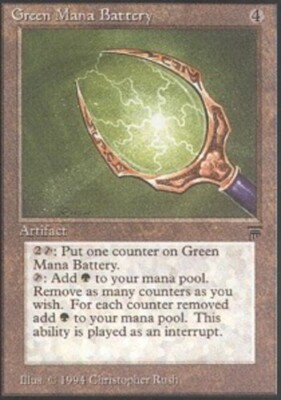 Green Mana Battery LP, English MTG Legends