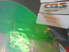 Dichroic Glass:CBS 96 COE Emerald Green on Flat Thin Clear - 3"Sq