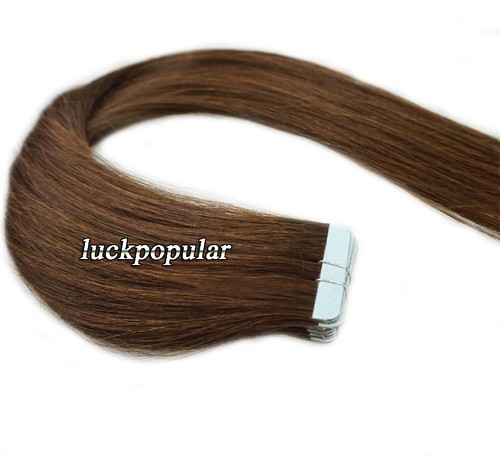 Seamless Tape In Human Hair Extensions Skin Weft Thick Hair Full Head20-40-60Pcs - Picture 28 of 98