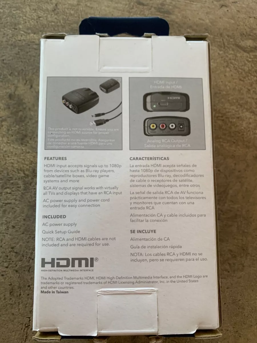 Hdmi a store rca no funciona