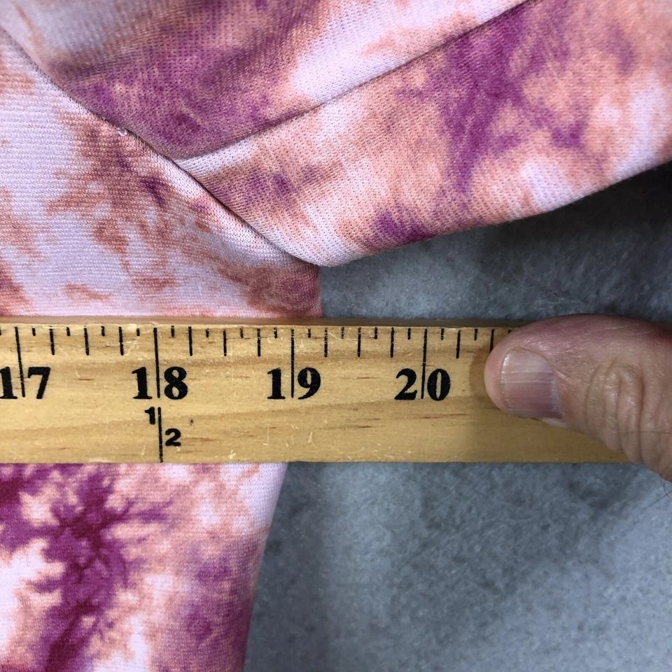 LOGO by Lori Goldstein Blazer Women Small Pink Tie-Dye Ponte Knit Office Modern - Image 3 of 4