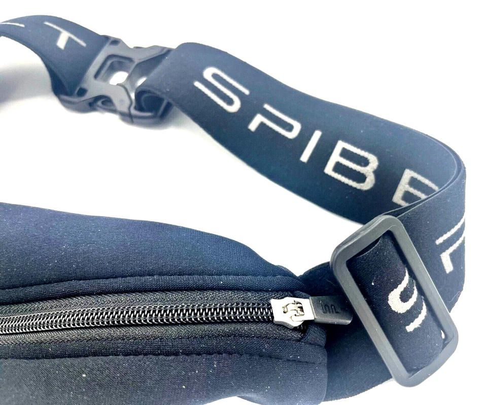 Cinto Spibelt Grande Leve Bolsa com Zíper Cinto Corrida Ciclismo PRETO Fabricado no Japão NOVO - Imagem 2 de 4