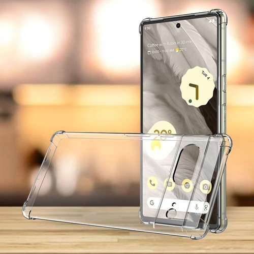 Coque Google Pixel 7 Etui Housse Silicone Rebords Renforcés Antichoc Transparent - Photo 4/5