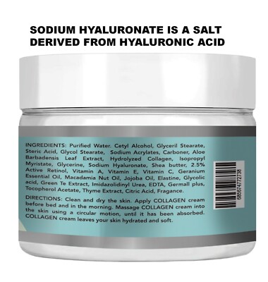 Collagen Elastin 4 oz. collageno elastin fort hyaluronic retinol