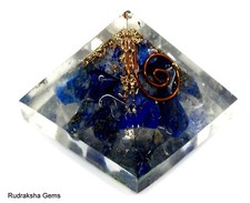 LAPIS LAZULI ORGONE PYRAMID REIKI ENERGY CHARGED POWERFUL ENERGY GENERATOR GIFT