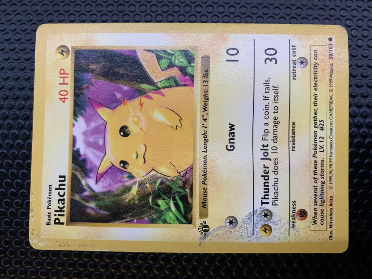 Pokémon - Pikachu (58/102) - Conjunto básico 