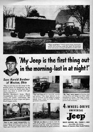 1954 Jeep Willys CJ-5 "First Thing" Original Ad - 第 1/1 張圖片
