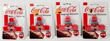 4 Vintage Coca Cola Chip Clip Fridge Magnet 1995 NOS No.51558