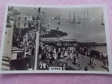 COWES ISLE OF WIGHT 1936 Real photograph Senior Service Cigarette Card No 43