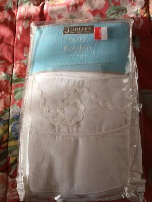 Rick Rack Sheer Bed Skirt-New in Package-Full size-NEW