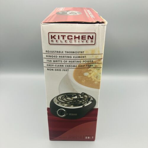 Kitchen Selectives Einzelkochplatte einstellbare Temperatur 750 W tragbar Neu - Bild 2 von 7