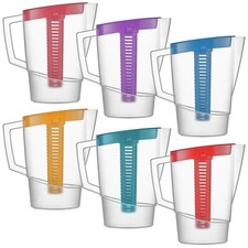 2.2L Plastic Slim Fridge Jug with Infusion Core & Large Handle Water & Juice jug