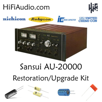 Sansui AU-20000 rebuild restoration recap upgrade kit filter