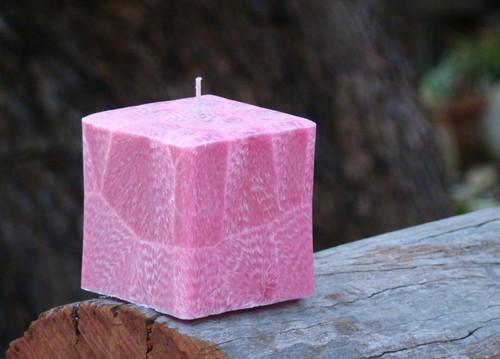 10cm tall x 8 cm wide UNSCENTED NATURAL & HEALTHY Square CANDLE UNBEACHED WICKS - Picture 2 of 23