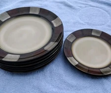 8 Pc Pfaltzgraff Taos (6) Dinner Plates (2) 8 5/8” Salad Luncheon Plates Mosaic 