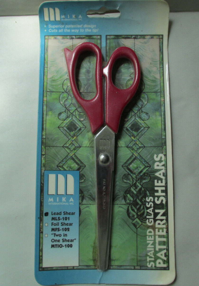 MIKA Lead Pattern Shears Scissors for Stained Glass for sale online eBay