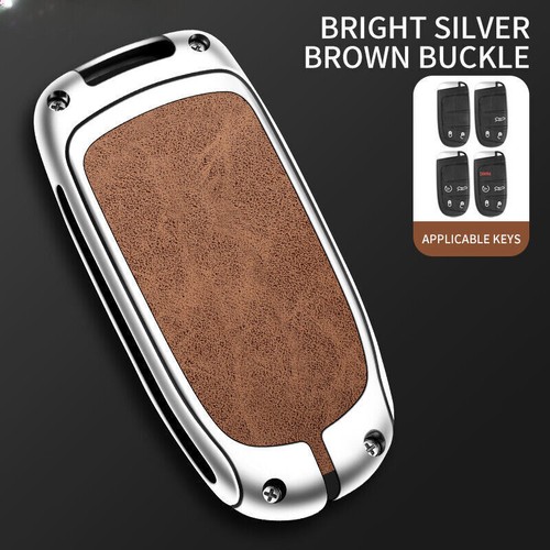 Zinc Alloy Remote Smart Key Fob Shell Cover Case For Jeep Chrysler Dodge 2014-up - Picture 12 of 21
