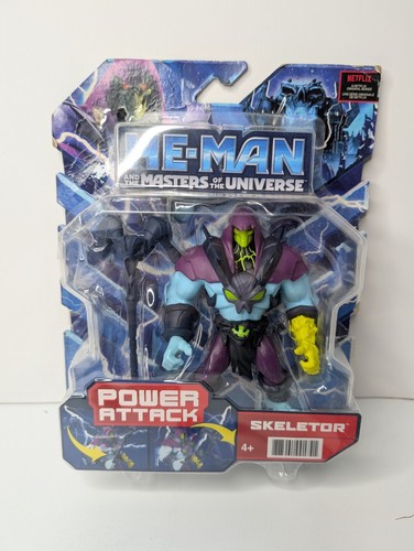 He-Man and The Masters of the Universe Power Attack Skeletor Figure Damaged Box