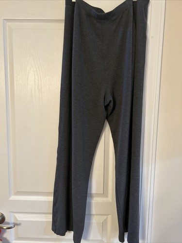Kate Hill Women Pants Size 16 Gray Pull On Elastic Waist Stretch Straight Leg - Picture 3 of 4