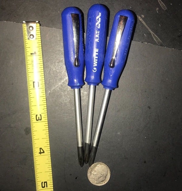 Witte Phillips Screwdriver 1 x 80mm (Set of 3) Made In