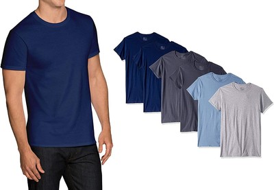 fruit of the loom men's pocket crew neck t shirt
