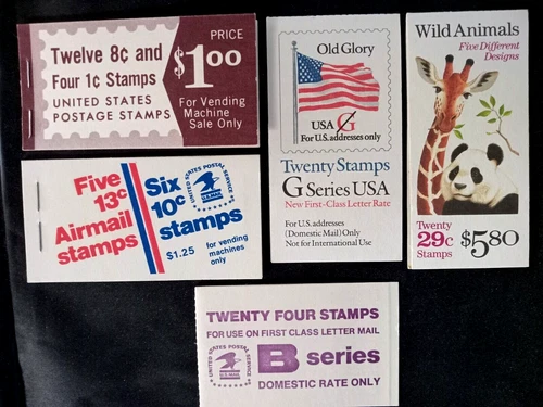 Lot of Vintage Booklets Mint MNH US Stamps Unused Blocks Postage USA Group #11