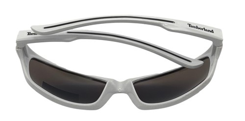 Timberland Sonnenbrille Herren glänzend weiß Kunststofffolie, grün verspiegelte Linse TB7267. 21Q - Bild 6 von 13