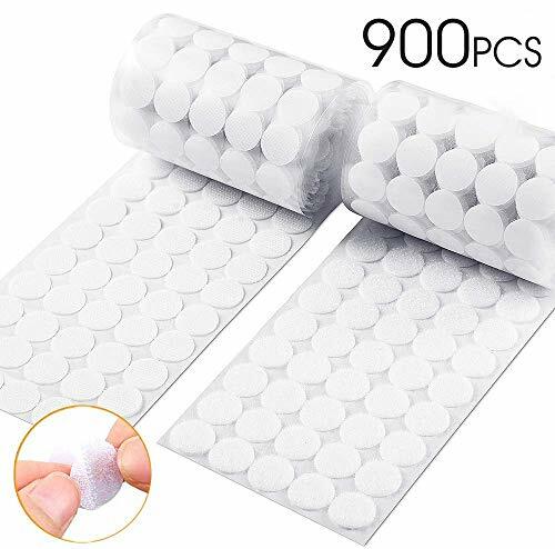 Tondini adesivo tondo, 900 tondini Adesivi in Velcr, 450 Coppie, Diametro (Y9v)