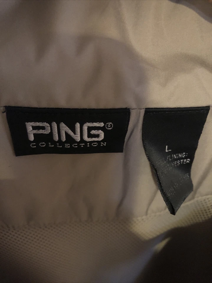 Mens Lg Ping Collection Pullover Wind Jacket Zip Off  Golf Removable Sleeves - Image 3 of 4