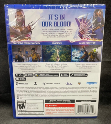 CUSTODIA DI RICAMBIO CUSTM SENZA DISCO MORTAL KOMBAT 11 CUSTODIA DI RICAMBIO CUSTM SENZA DISCO MORTAL KOMBAT 11