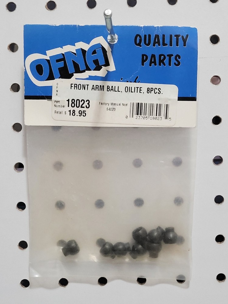 OFNA Racing 18023 Front Arm Ball, Oilite, 8 pcs NIP NOS