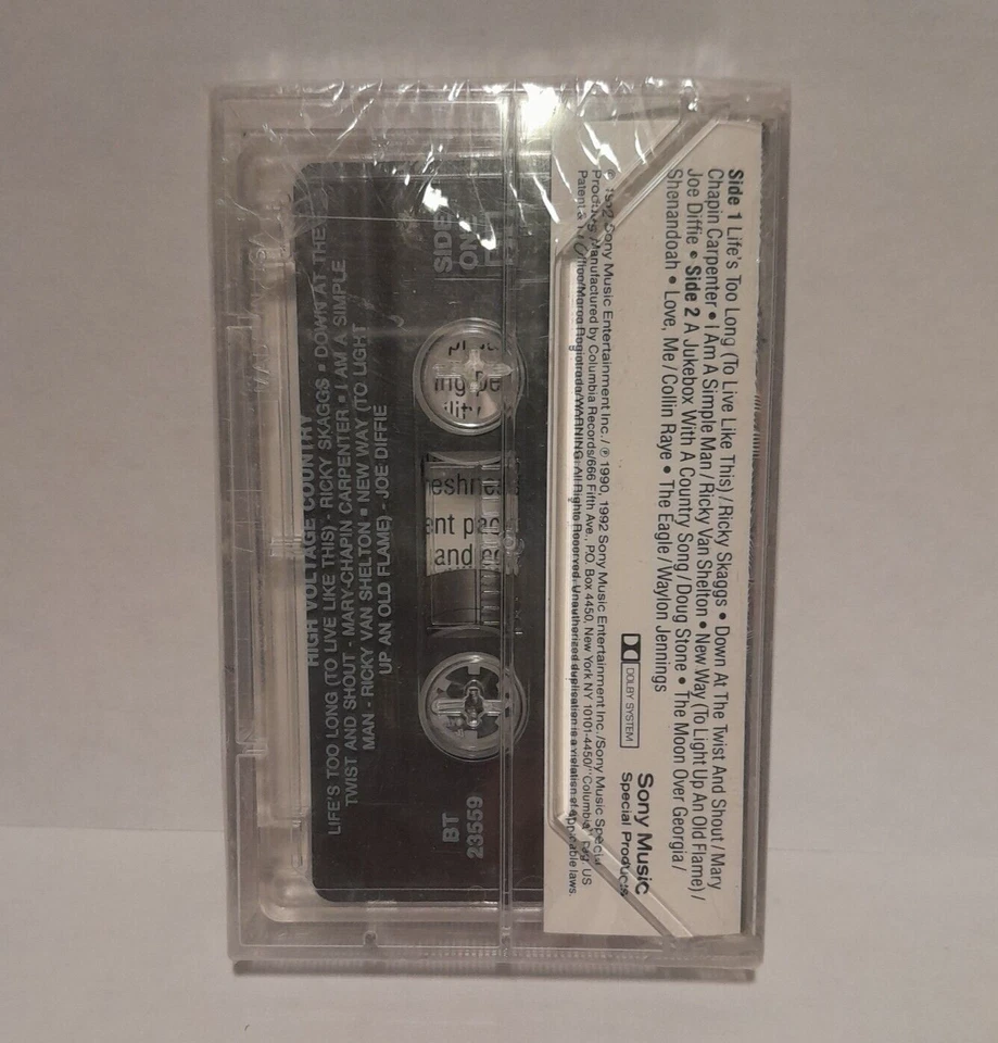 Rayovac High Voltage Country Music Cassette Tape.. Rare Waylon Jennings - Image 3 of 4
