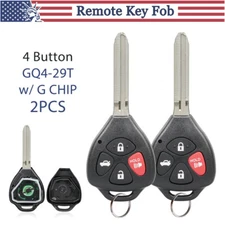 2 For 2010 2011 2012 2013 Toyota Corolla Keyless Remote Control Key Fob G Chip