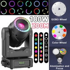 180W LED Moving Head Beam Light 3Prism Gobo Stage Light DMX DJ Disco Spot Party