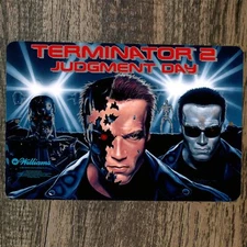 Terminator 2 Judgement Day 8x12 Metal Wall Sign Video Game Poster