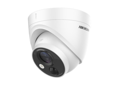 Hikvision DS-2CE71H0T-PIRLO 5MP PIR Erkennung, Strobe LEICHTER Alarm 20IR Kamera UK