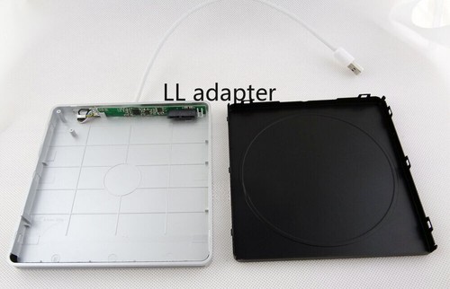 USB 3.0 USB-C Type-C External Caddy Case For SATA Slot Load CD DVD Blu-Ray Drive - Afbeelding 4 van 9