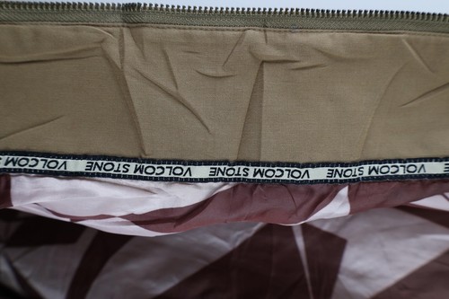 Vintage Volcom Stone Mens Size Large Faded Surf Skateboard Bomber Jacket Brown - Picture 9 of 15