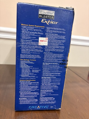 Creative Sound Blaster Extigy SB0130ex brand new in box missing remote - Picture 4 of 8