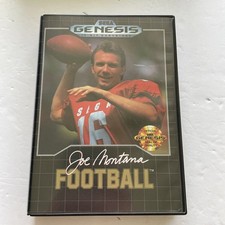Joe Montana Football (Sega Genesis, 1991) Complete In Box- Tested