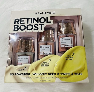 R45 BeautyBio Reversal 3Phase Retinol Booster Treatment for lines/spots/texture