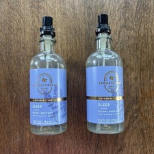 Bath  Body Works Aromatherapy Sleep Lavender Vanilla Pillow  Body Mist Set 2 