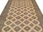 Rare Hand knotted Vintage Pakistani Bokhara Jhaldar Wool Area Rug 10 x 7 Ft — photo 6